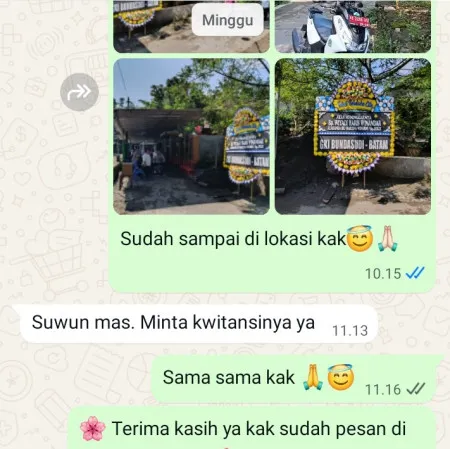 Pengiriman Papan Bunga Duka Garuda Andir